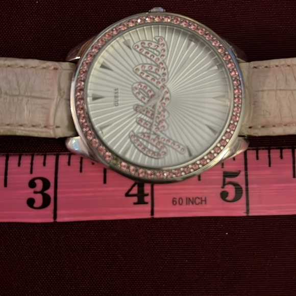 Vintage Pink Guess Leather Strap Watch - Picture 2 of 9